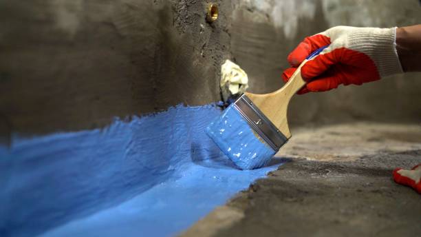 Commercial Waterproofing project at a Woodstown, NJ business property by SJ Waterproofing Pros